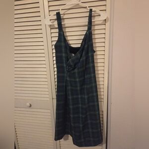 Lança Perfume Green And Blue Plaid Dress